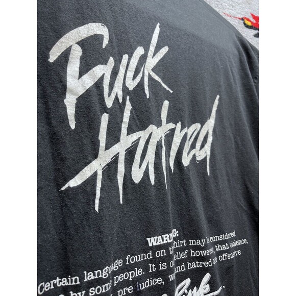 Vintage Elik Pink F*** Hatred Band T Shirt single stitch Screen stars XL - Picture 9 of 10